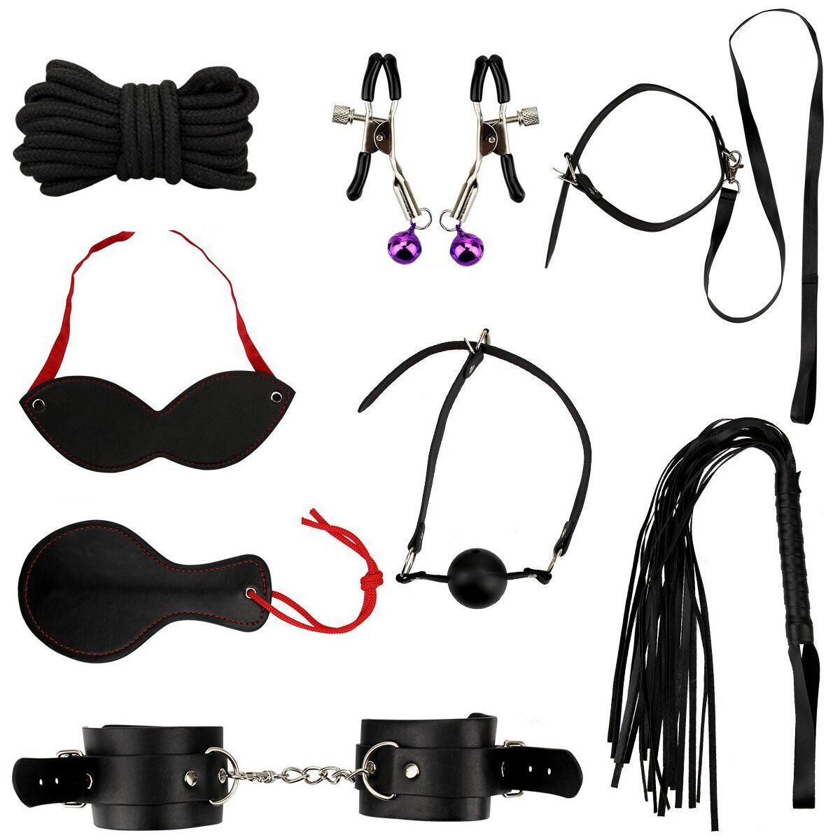 8PCS bondage Set-Red